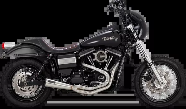 Vance & Hines 2-Into-1 Upsweep Exhaust System – Brushed