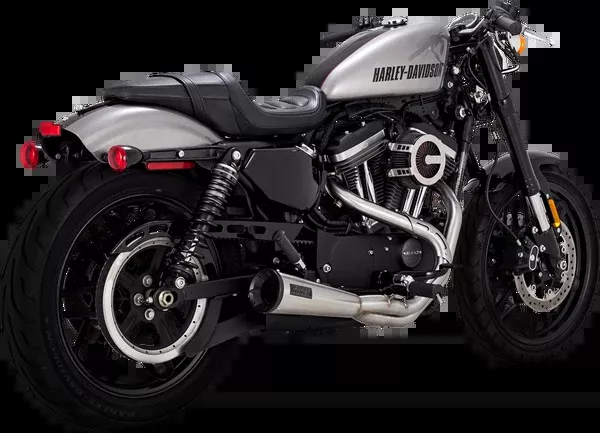 Vance & Hines 2-Into-1 Upsweep Exhaust System - Stainless Steel
