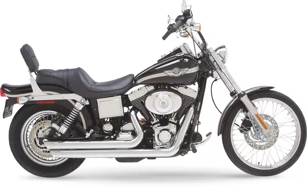 Vance & Hines Big Shots Staggered Exhaust System - Chrome - Dyna