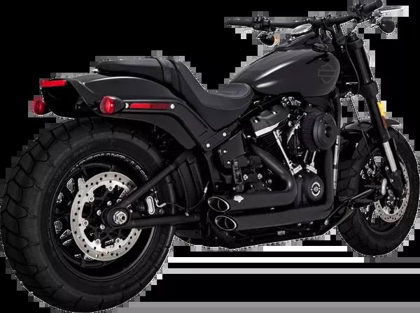 Vance & Hines Shortshots Staggered Exhaust System - Matte Black