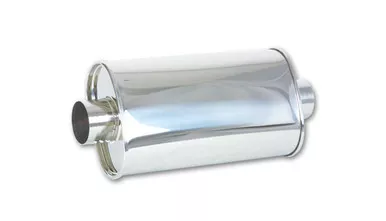 Vibrant Performance 1103 Oval Stainless Steel Muffler, 3 inch