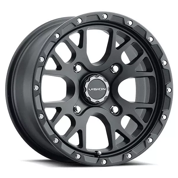Vision Wheels Rocker Wheel Satin Black 14X7 (4.4+2.6) 4/110