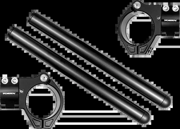 Vortex Clip-On Handlebar – 53 MM – 7° – Zero Offset – Black