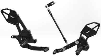 Vortex Rear Set Complete Blk Yam - RS651K