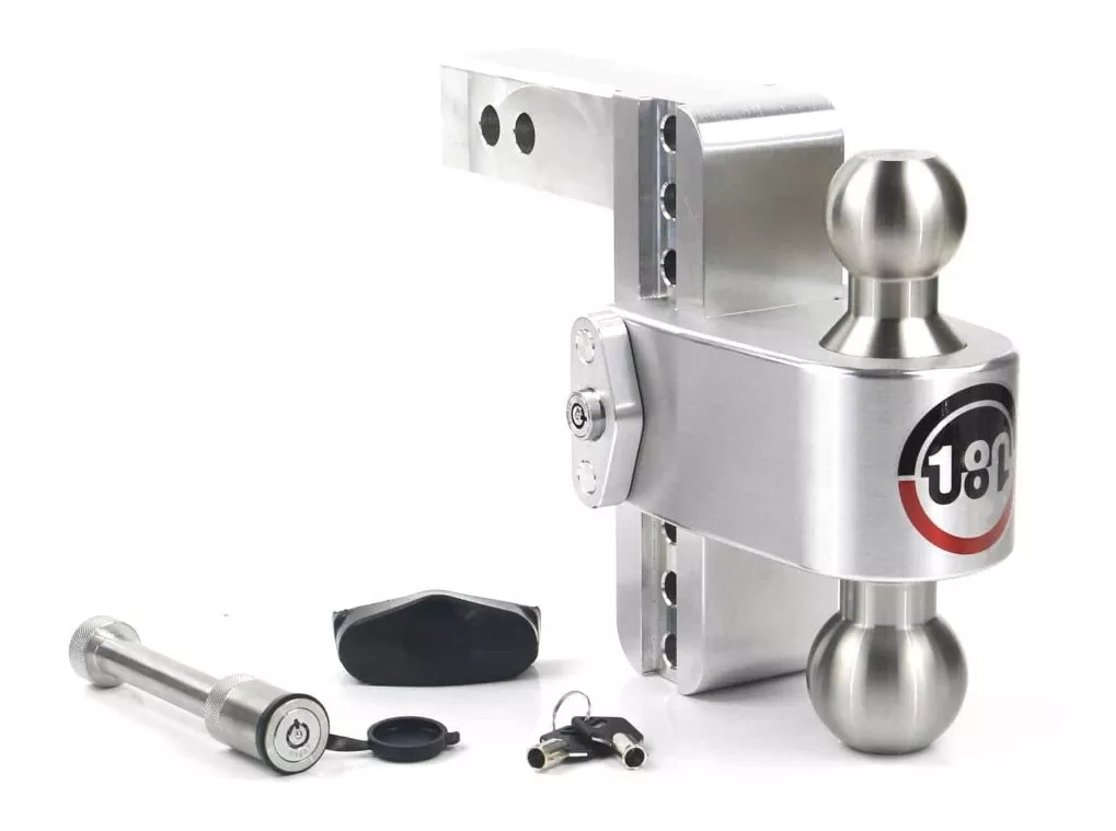 Weigh Safe 180° Stainless Ball Drop Hitch 2" Shank