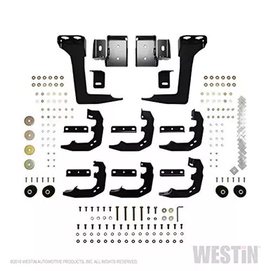 Westin 21-534705 Black PRO TRAXX 5 Oval W2W Nerf Step Bars