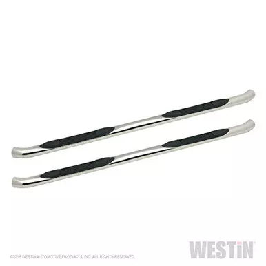 Westin 23-2670 3" E-Series Cab Length Polished Round Step Bars