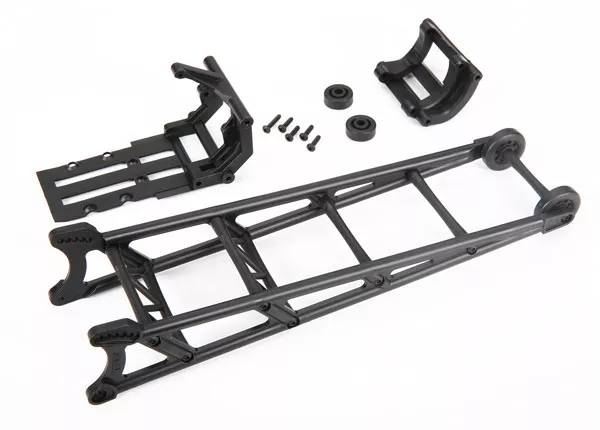 Wheelie Bar & Mount, Assembled (Black or Black Chrome)