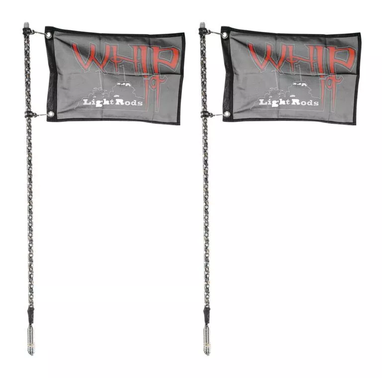 Whip It Black Bluetooth RGB / Chase Light Rod Pair (5 Feet)