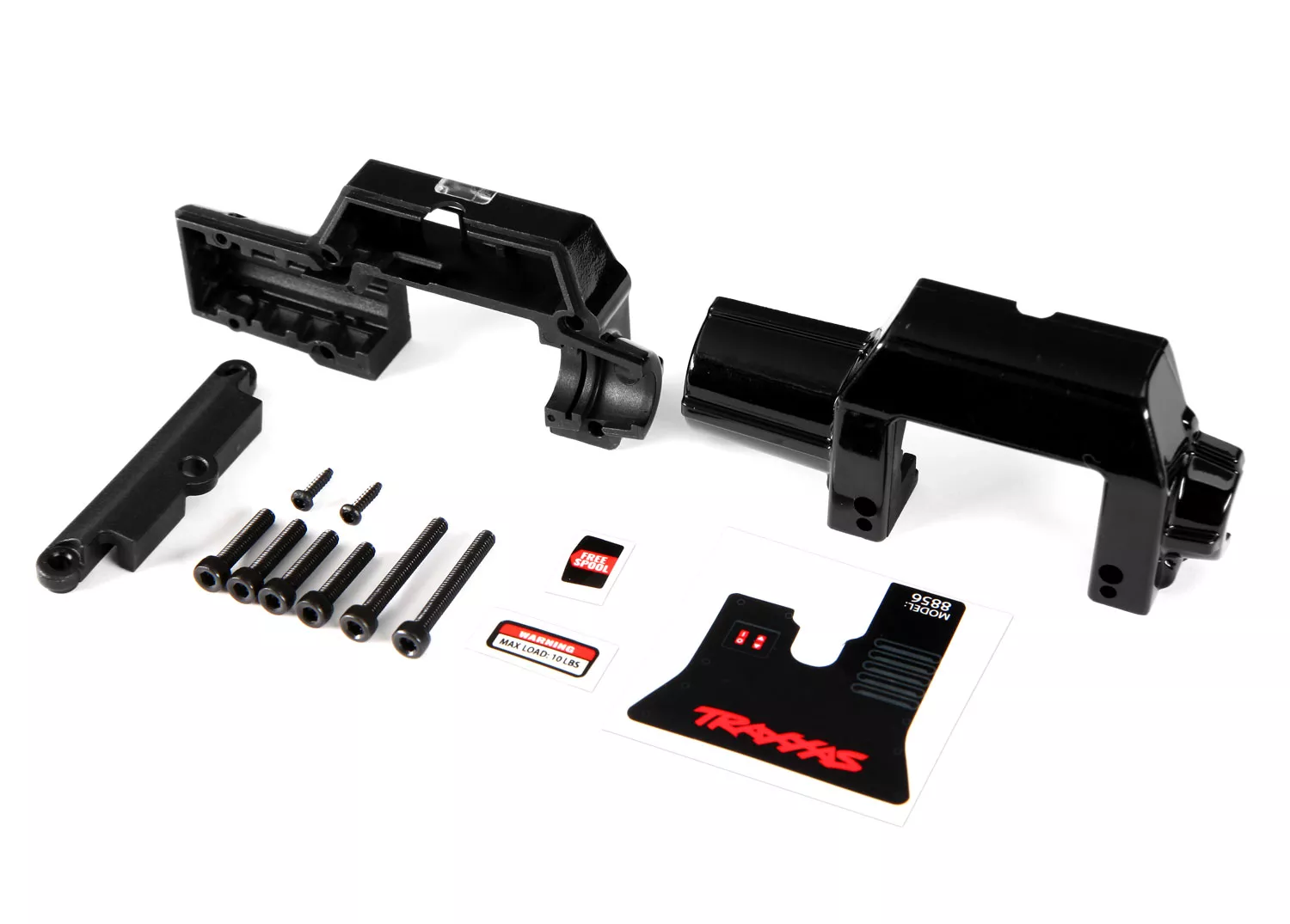 Winch Housings (Front & Rear) & Decal, TRX-4 & TRX-6