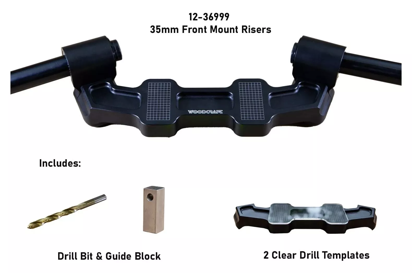 Woodcraft Universal Clip-On Risers w/ Adapter Plate