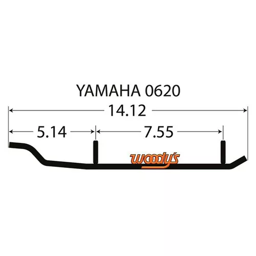 Woodys Mini Sled Standard Runners (RUY-0620)
