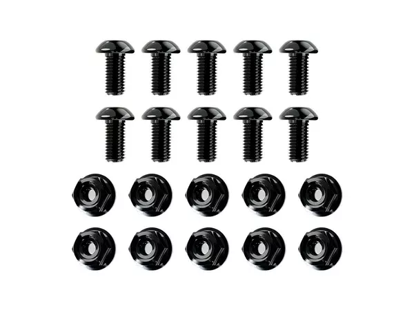 WRS WINDSCREEN M5x10MM ALUMINUM SCREW WITH NUTS KIT