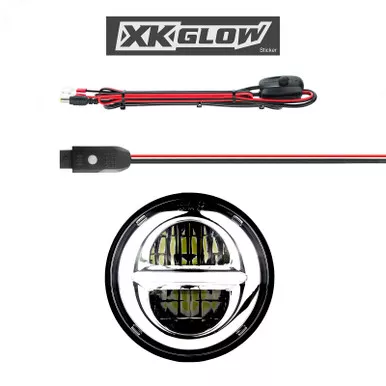 Xk Glow 5.75″ Xkchrome Headlight Chrome Bezel – XK-5IN-KIT-W