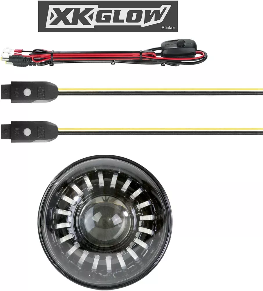 Xk Glow 7″ Xkchrome RGB Headlight – XK-7IN-HD-KIT