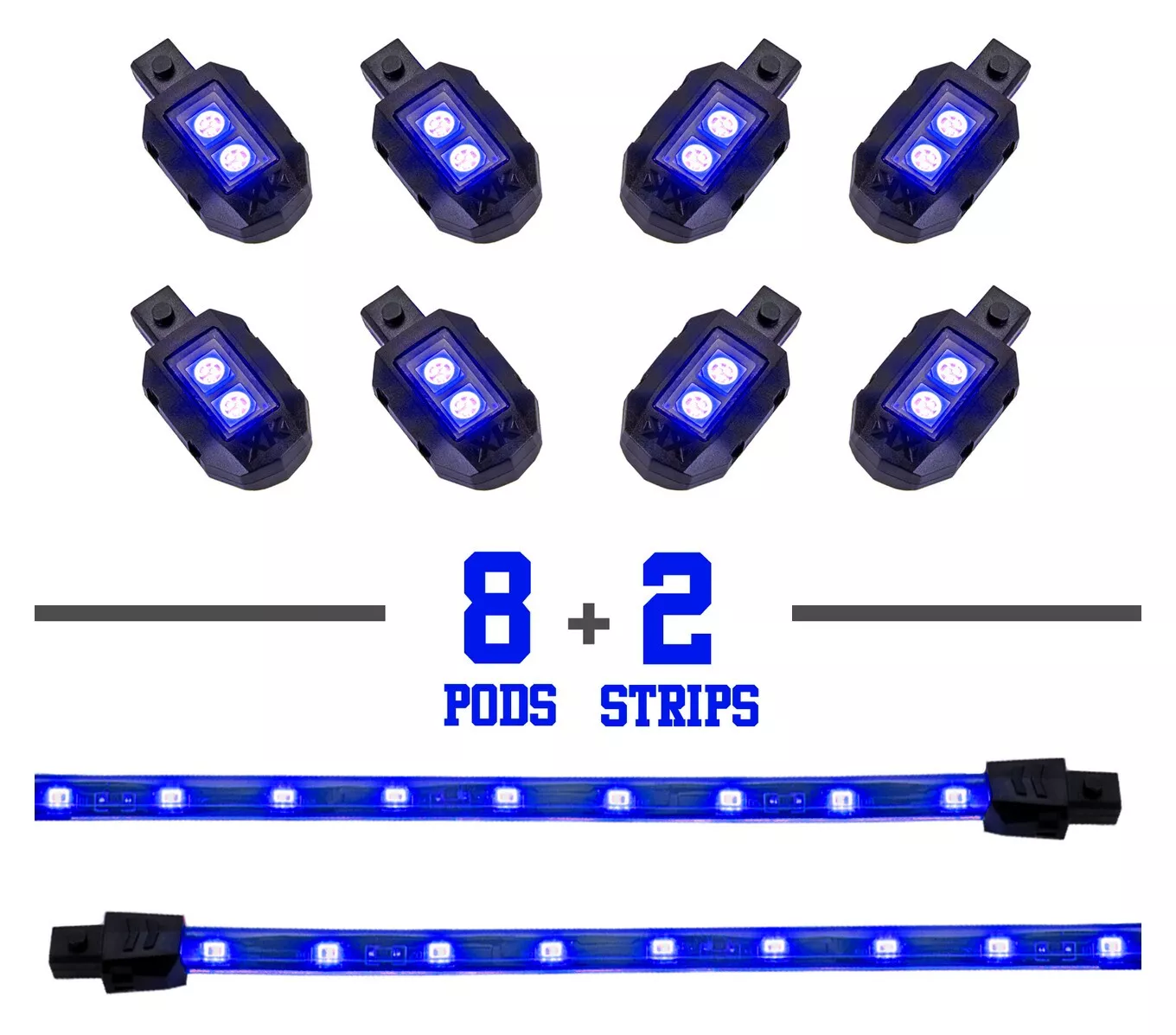 XKGLOW 10 Piece LED Strip Lighting Kit