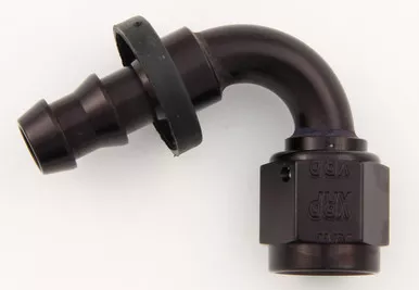 XRP #12 120 Deg Push-On Hose End Black XRP231212BB