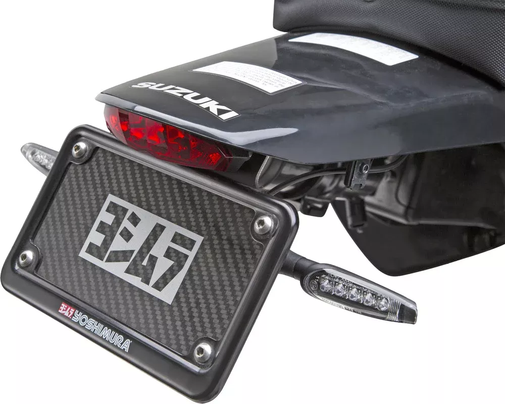 Yoshimura License Plate Frame Black Single – 070BG-LPF-K For BMW G310GS / G310R 2018-2024 | KTM 790 Duke / 890 Duke 2019-2022