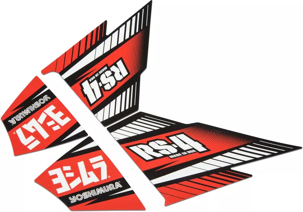 Yoshimura RS-4 Muffler Decal SET 4/PCS – RS4-NB005