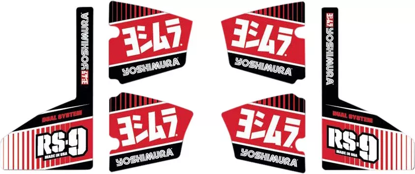 Yoshimura RS-9 Muffler Decal SET 6/PCS – RS9-NB004