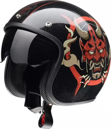 Z1R Saturn Devilish Gloss Black Red Helmet