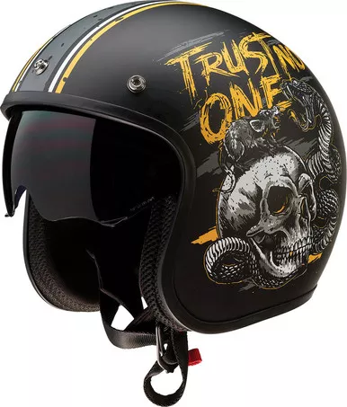 Z1R Saturn Helmet Trust No One Black Yellow