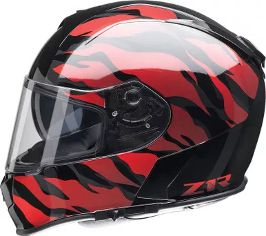 Z1R Warrant Panthera Black Red Helmet