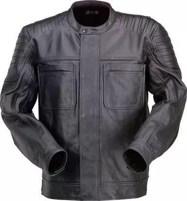 Z1R Widower Leather Black Jacket