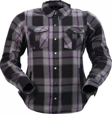 Z1R Women’s Purple Flannel Shirt