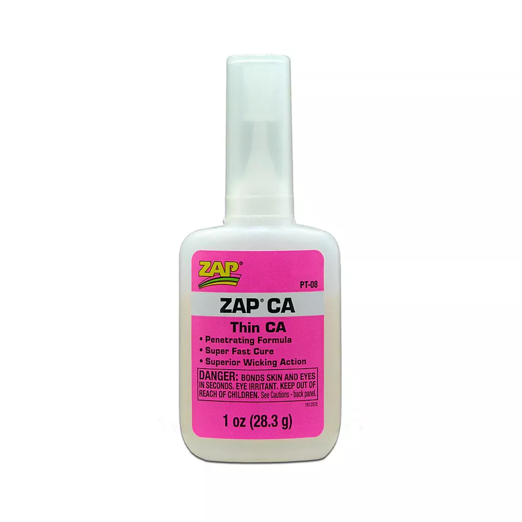 Zap CA Glue (1/4oz, 1/2oz, 1oz, 2oz, or 4oz Bottle)