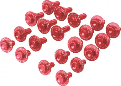 Zeta Aluminum Bolt Kit Red – ZE88-5042