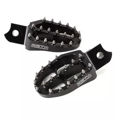 Zeta Aluminum Footpegs Black Hon – ZE93-1100