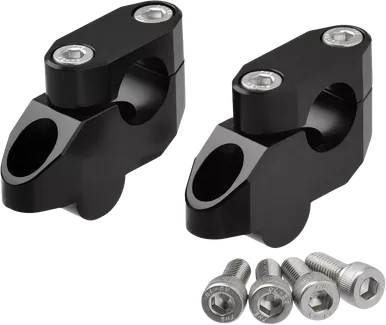 Zeta Offset Handlebar Riser Kit 20Mm 26Mm 22.2Mm Black – ZE53-05261